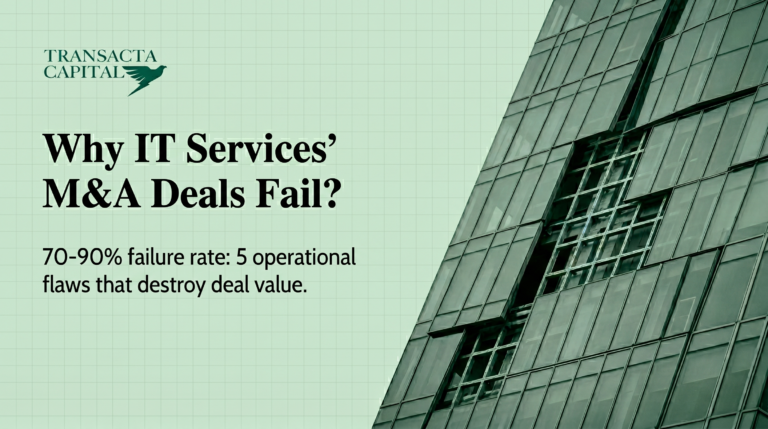Read more about the article Why Most IT Services M&A Deals Fail